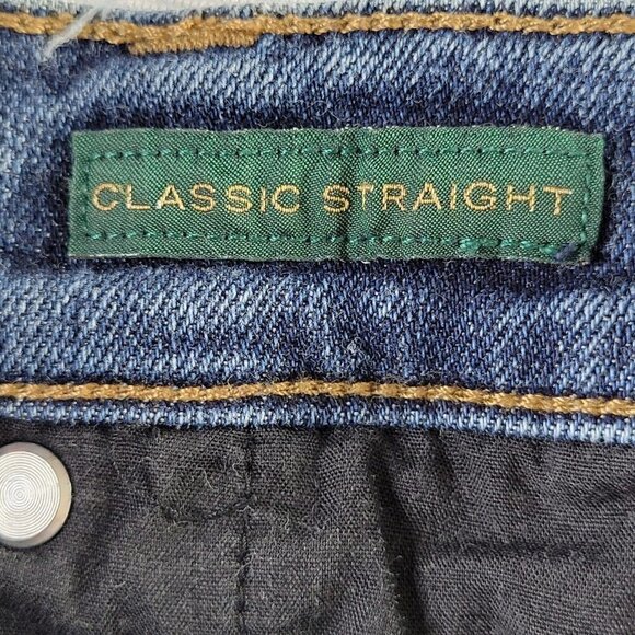 Lauren Ralph Lauren Classic Straight Leg Jeans Size 14 34X28 Medium Wash - Picture 5 of 13